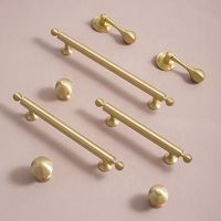 Hot selling chrome gold brass kitchen cabinet handles copper drawer handles