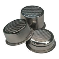 Stainless steel filter ridged basket coffee handle basket espresso basket compatible with all size coffee machine parts