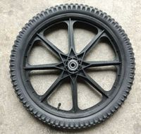 14-inch plastic wheel 14X1.75 semi-pneumatic trolley rubber wheel