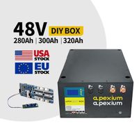 Apexium Custom Mason 16S 280 Diy Kit 48V 280ah Lifepo4 Battery Box 320Ah Akku Empty Box 200A BMS Solar Battery Pack