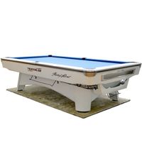 2023 Popular 8ft 9ft Star-Lord XJ-9-6-2(B) Black and White Pool Table Suitable for Club or Home Use