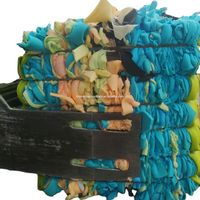 High quality polyurethane decorative foam scrap mixed color medium density PU foam scrap compressed into bags