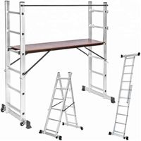3-in-1 combination ladder scaffolding aluminum alloy multi-functional ladder platform