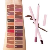 Hot Selling Pink Vegan Lip Liner Private Brand Vegan Dark Brown Lip Liner Waterproof Lip Liner