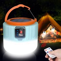 Camping Solar LED Camping Light USB Rechargeable Light Bulb Outdoor Tent Light BBQ Hiking Portable Solar Emergency Camping Light DC 80