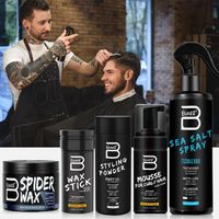 Custom Turkey Label Matte Finish Textures Hair Styling Mousse Pomade Cream Spider Clay Wax For Men