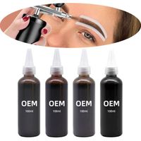Airbrush Brows Strong Hold Eyebrow Tint Liquid Eyebrow Dye Henna Free Eyebrow Tint Tattoo Ink