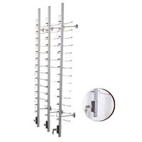 Eye wearing a wall hanging pole of the store, with lock -aluminum design glasses frame