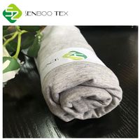 China supplies environmentally friendly gray hybrid organic cotton jersey knitted fabric Gots Gots is certified for baby T-shirts and clothes