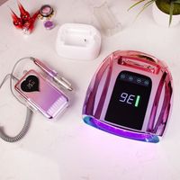 Professional Nail Light Rechargeable Cordless 96W Pro Cure Cure Sun UV LED LED Gel Dryer for Salon