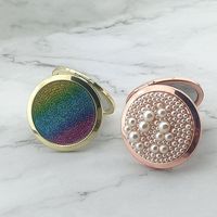 Custom mini gloss double-sided makeup mirror crystal petroleum makeup mirror mirror